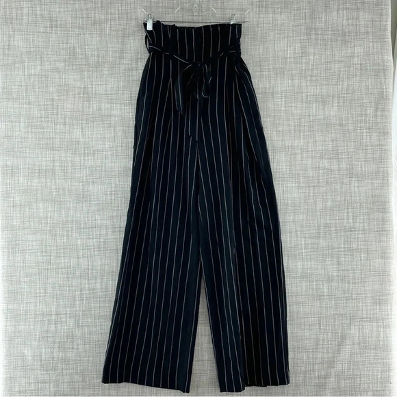 antomio melani Pants - Antonio Melani Adult 2 Paper Bag Pin Stripe Wide Leg Women's Pants 2692